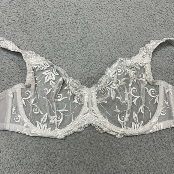 Soma Bra 36DD Balconette Bra White Lace - Picture 1 of 9